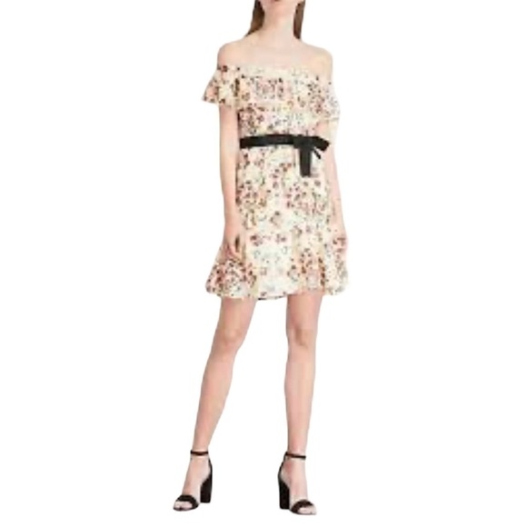 MAJE | Rinora Off The Shoulder Floral Dress - Picture 9 of 9